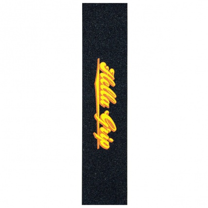 Hella Grip Classic Logo Orange and Yellow Scooter Griptape