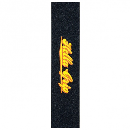 Hella Grip Classic Logo Orange and Yellow Scooter Griptape