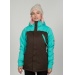 686 Womens Authentic Festival Insulated Coffee Jacket Model Front View