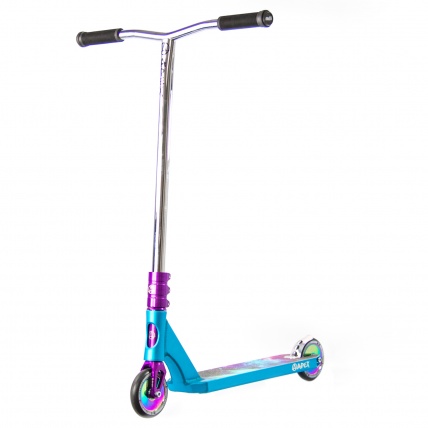 Apex Kraken Custom Pro Scooter Blue Purple and Chrome front