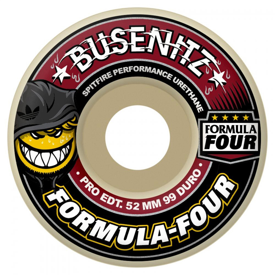 Spitfire Formula Four Busenitz x Adidas 99a 52mm - ATBShop.co.uk