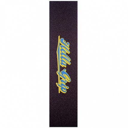 Hella Grip Classic Logo Blue and Yellow Scooter Griptape