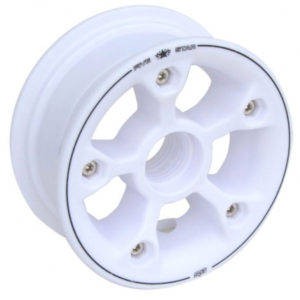 MBS FiveStar Mountainboard Hubs White