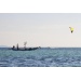 Ozone Catalyst V1 Kitesurfing Kite in Yellow in use