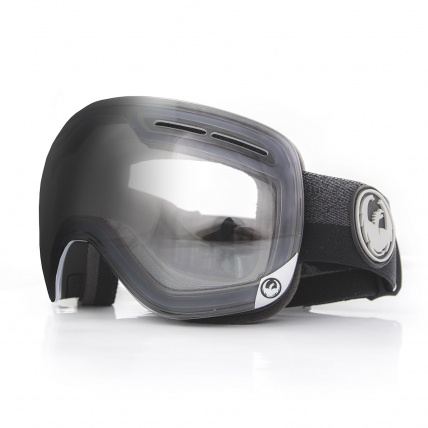 Dragon X1s Flux Black Transitions Clear Snowboard Goggle