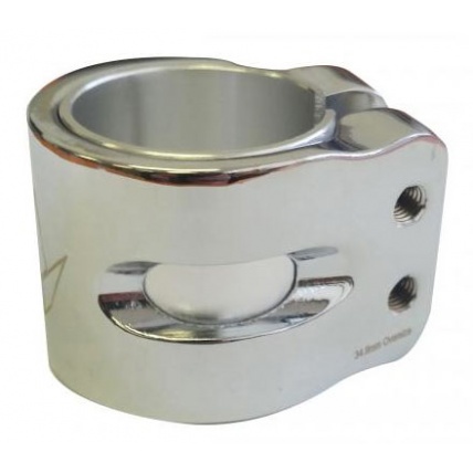 Blunt Chrome Double Clamp Side