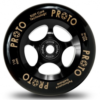 Proto Gripper 110mm Black on Black Scooter Wheel