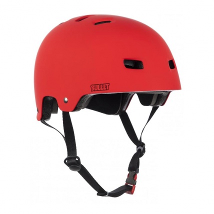 Bullet Deluxe Red skate helmet