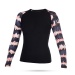 Mystic Dazzled Womens Long Sleeve Rash Vest in PInk