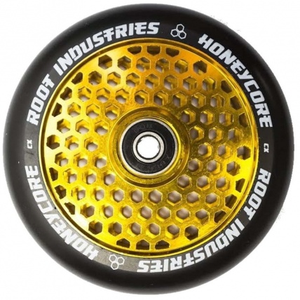 Root Industries Air Wheel 110 Honeycore Gold on Black