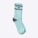 Diamond High Stripe Socks in Diamond Blue & Charcoal