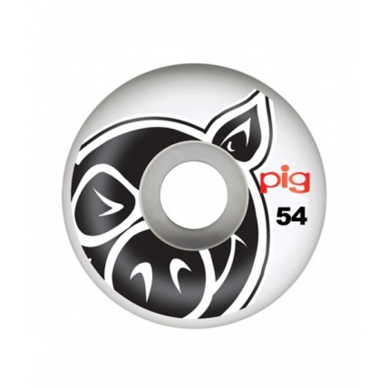 Pig Head Natural 54mm Wheels White