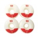 Fracture Uni Pro Skateboard Wheels 53mm Red