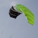 Cross Kites Boarder Flying Green