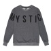 Mystic Brand Crew Sweatshirt in Asphalt Grey Melee front