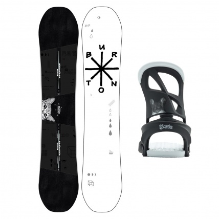 Burton Rewind Womens Freestyle Snowboard Package