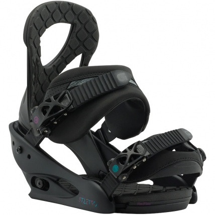 Burton Stiletto ReFlex Matte Black Womens Snow Binding