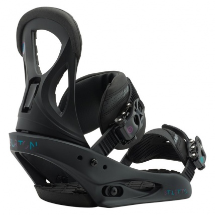 Burton Stiletto ReFlex Matte Black Womens Snow Binding