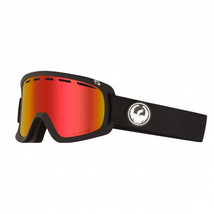 Dragon D1 OTG Black Lumalens Red Ion Snowboard Goggles
