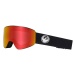 Dragon PXV Black Lumalens Red Ion Snowboard Goggles rendering