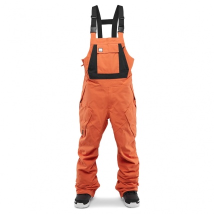 Thirty Two Basement Orange Bib Mens Snowboard Pants - ATBShop.co.uk