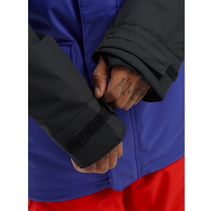 Burton Covert Royal Blue True Black Mens Snowboard Jacket detail