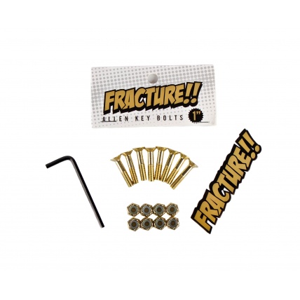 Fracture 1.0in Skateboard Hardware Gold Allen