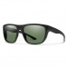 Smith Barra Sunglasses Matt Black Grey Green ChromaPop Polarised Lens