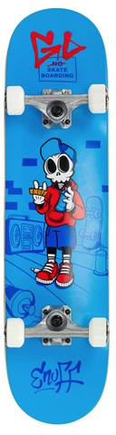 Skateboard Complet Enuff Skully Hologram Factory – Planche 7.25" Noir – Prêt à Rouler