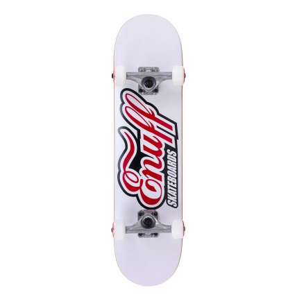 Enuff Classic Logo Complete Skateboard White 7.75 inch