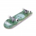 Enuff Geo Skull Complete Skateboard 8 Inch Green Angle