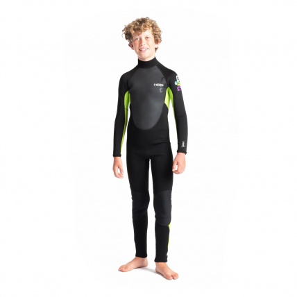 C-Skins Junior Element 3:2 Steamer Black Lime Unisex Wetsuit