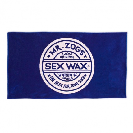 Mr Zogs Sex Wax Surf Beach Towel Blue
