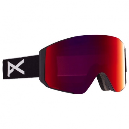 Anon Sync Magnetic Snowboard Goggle Black Perceive Sunny Red