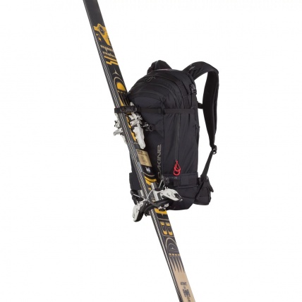 Dakine Poacher 26L Black R.A.S. Airbag Compatible Backpack diagonal ski carry