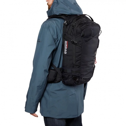 Dakine Poacher 26L Black R.A.S. Airbag Compatible Backpack in use