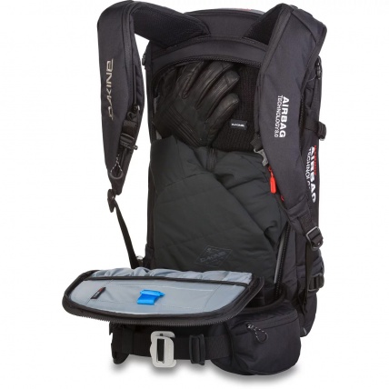 Dakine Poacher 26L Black R.A.S. Airbag Compatible Backpack main storage access