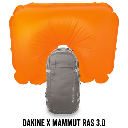 Dakine Poacher 36L Dark Slate R.A.S. Airbag Compatible Backpack airbag deployed
