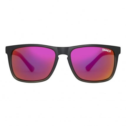 Sinner Oak Matte Black Grey Red Sintec Polarised Sunglasses