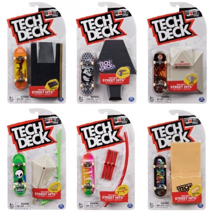 Tech Deck Street Hits Board and Obstacle