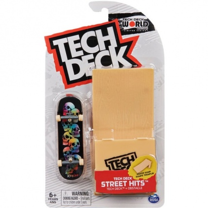 Tech Deck Street Hits Board and Obstacle