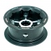 Trampa Deep Dish MegaStar Hubs Black with Silver Spokes