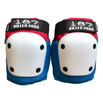 187 killer knee pad red white blue