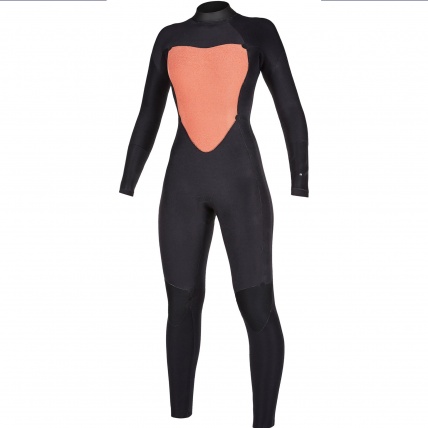 Mystic Star Womens 5/3mm Black Full Suit Back Zip Wetsuit