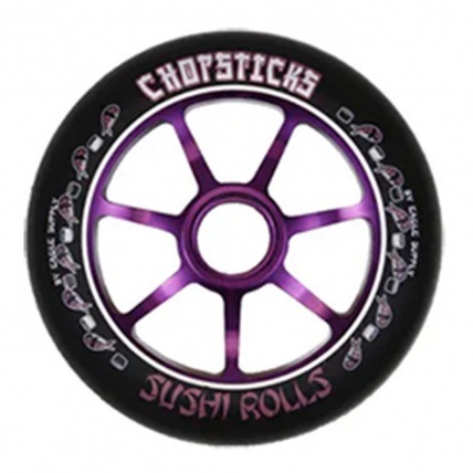 Eagle Supply Sushi Roll 110mm Scooter Wheel Purple Blk