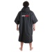 Dryrobe Advance Short Sleeve Changing Robe Black and Grey