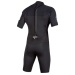 Mystic Brand 3/2 Mens Summer Shorty Wetsuit Black Rear