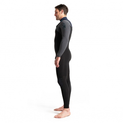 C-Skins Mens Session 3:2 GBS Chest Zip Steamer Wetsuit Black Slate