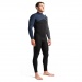 C-Skins Mens Session 3:2 GBS Chest Zip Steamer Wetsuit Black Slate