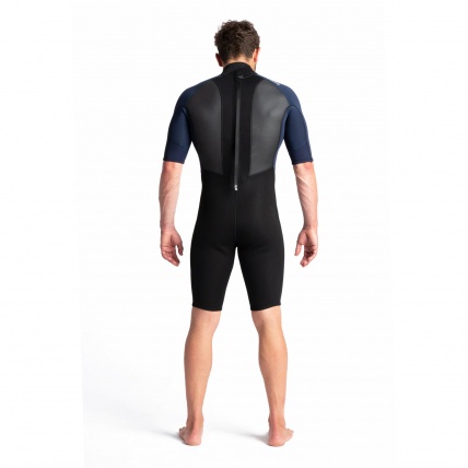 C-Skins Mens Element 3:2 Shorti Black Slate Cyan Wetsuit